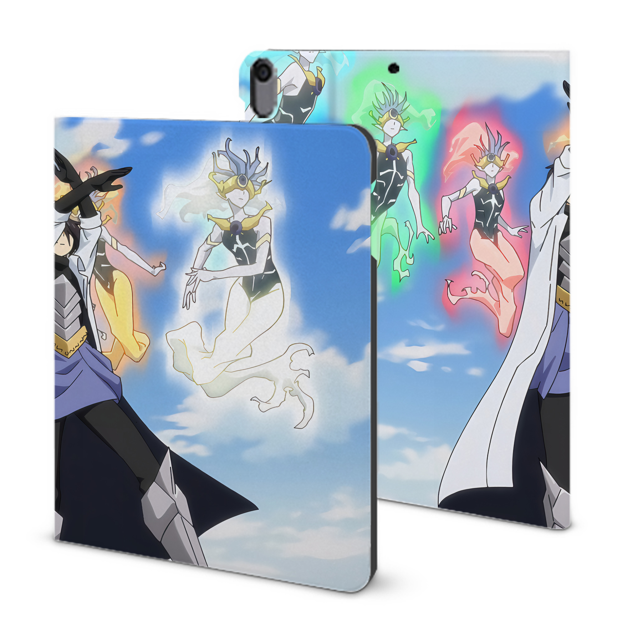 （画像用） 転スラ Regarding Reincarnated to Slime IPad ケース ブック型 PUレザー TPU 耐衝撃 軽量 薄型 ペン収納なし 全面保護 IPad 各モデル対応
